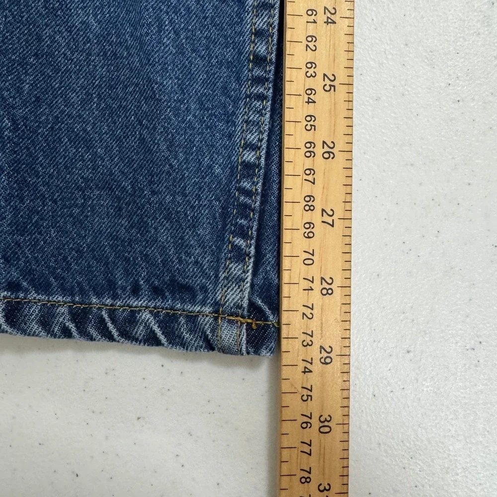 Arizona Jean Company Loose Fit Blue Denim Jeans Mens 16 Regular Medium Wash 3417